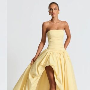 Jillian Maxi Dress- Lemon